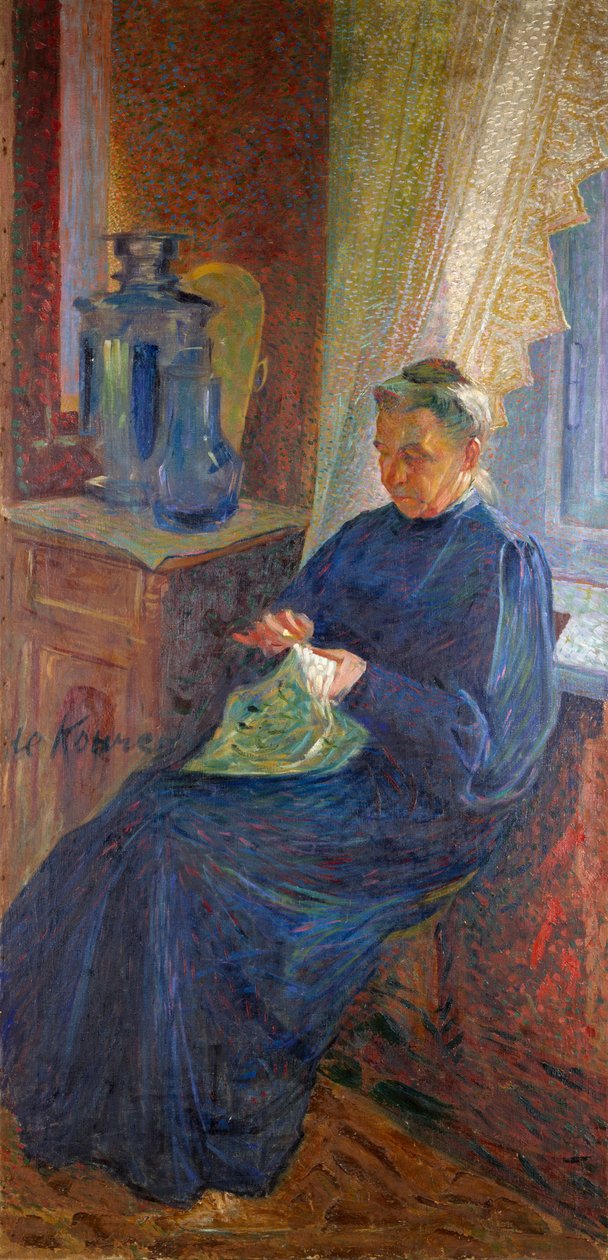 Portrait of Madame Sophie Popoff by Umberto Boccioni