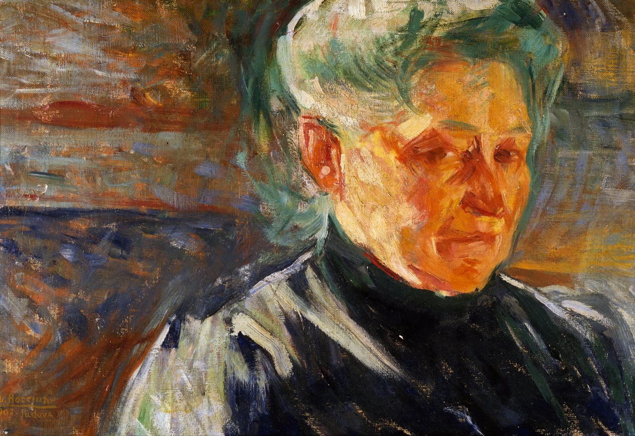 Portrait of Mother by Umberto Boccioni