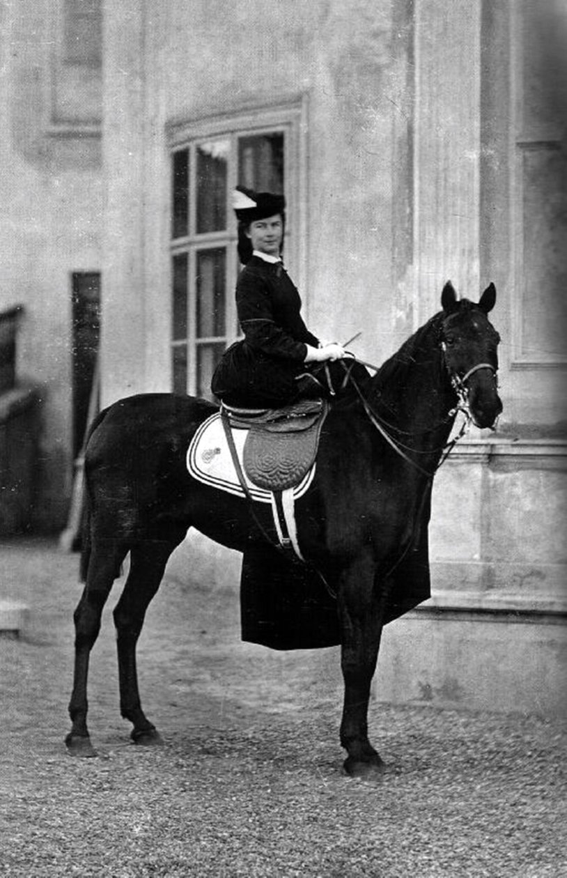 The Empress of Austria Elisabeth Amelie Eugenie of Wittelsbach, Called Sissi, in 1896 in Biarritz by Unbekannt Unbekannt