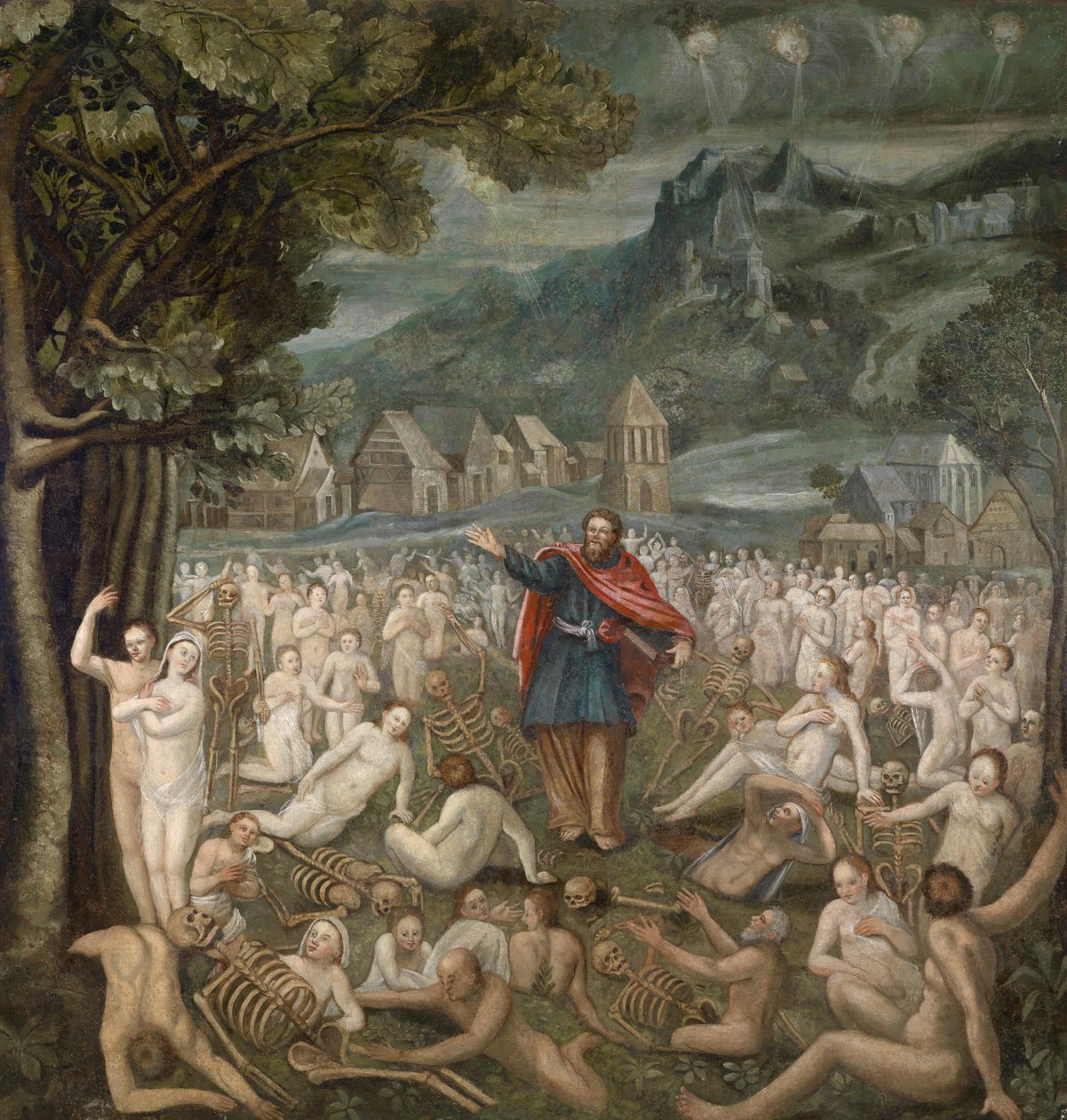 Vision of Ezekiel of the Resurrection of the Bones (Ezekiel 37:1-14) by Unbekannt Unbekannt