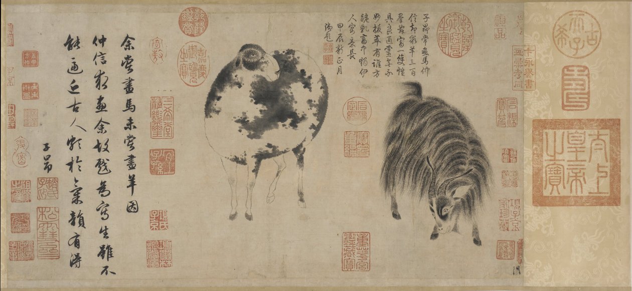 Sheep and Goat by Unbekannt Unbekannt