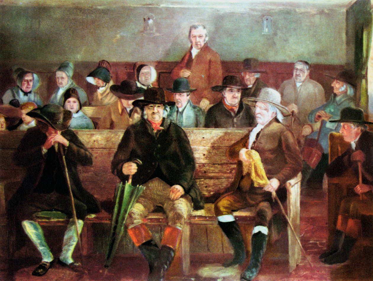 A Quaker Meeting by Unbekannt