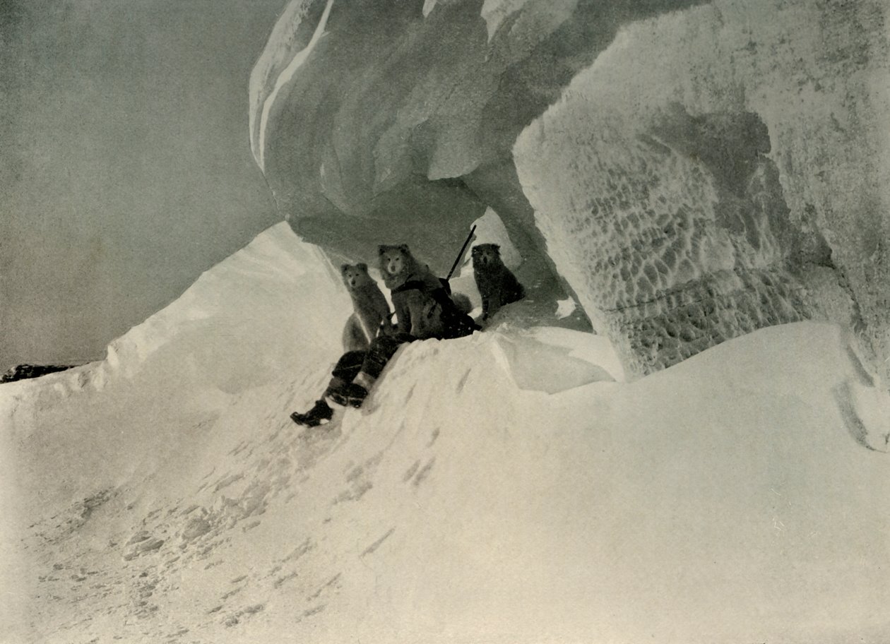 A Snow Cornice by Unbekannt