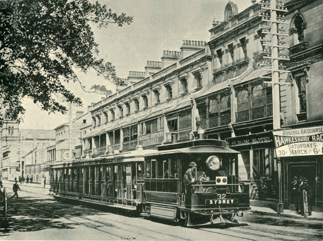 A Sydney Steam Tram, 1901 by Unbekannt