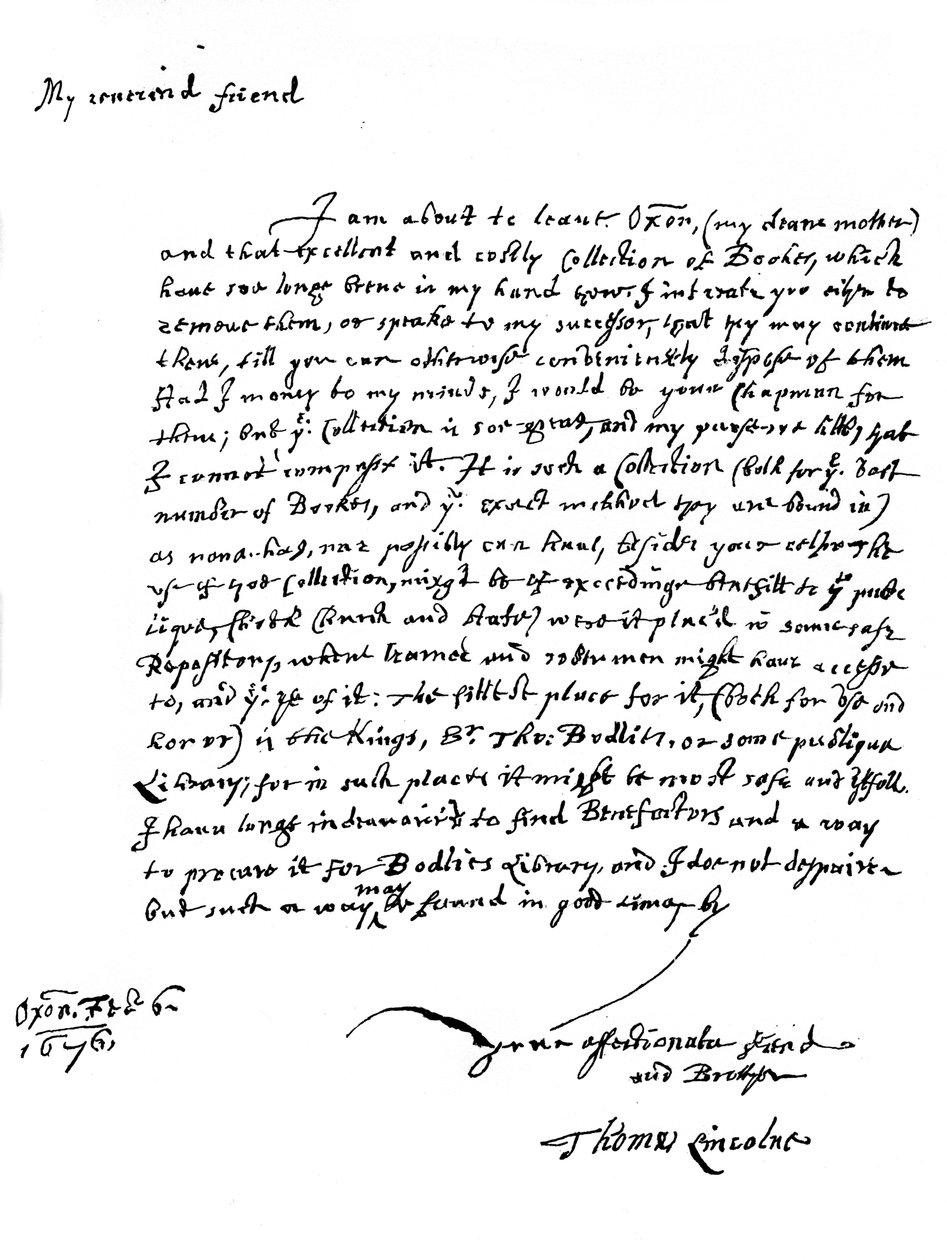 A letter written by Thomas Lincoln by Unbekannt