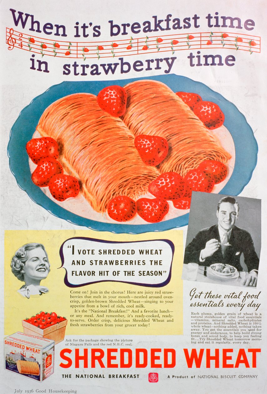 Advert for Shredded Wheat by Unbekannt