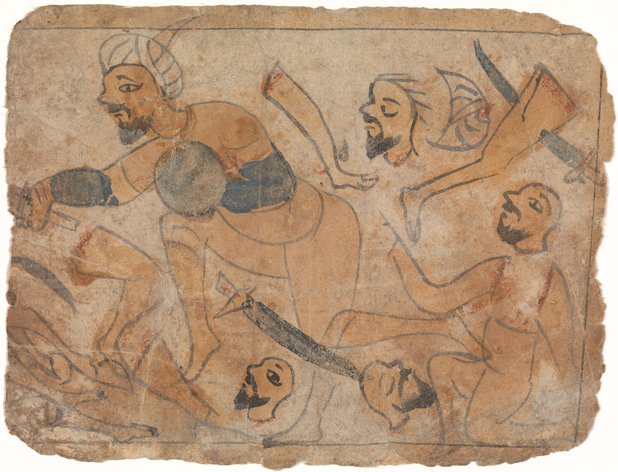 Battle Scene by Unbekannt