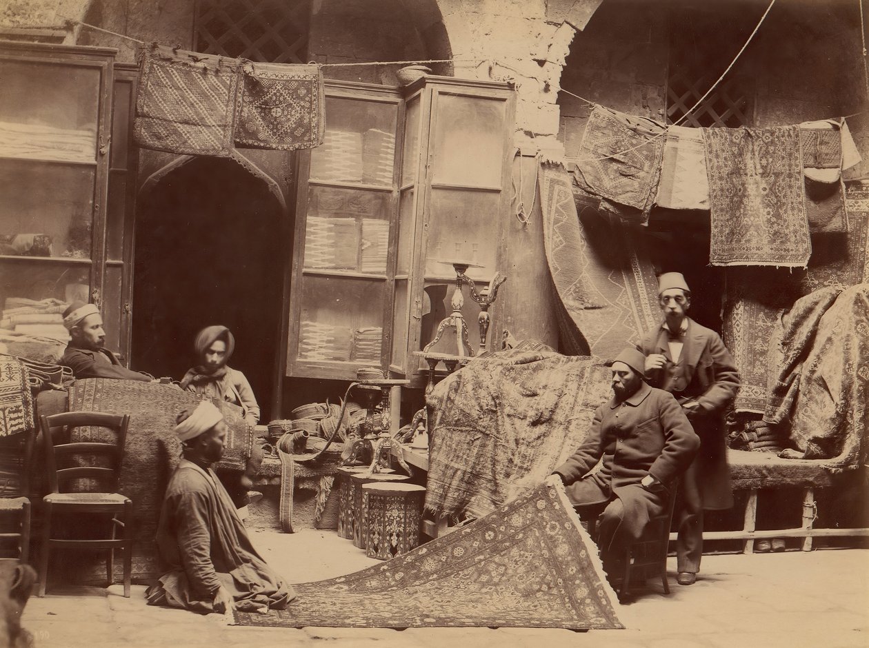 Bazaar, Rug Merchants by Unbekannt