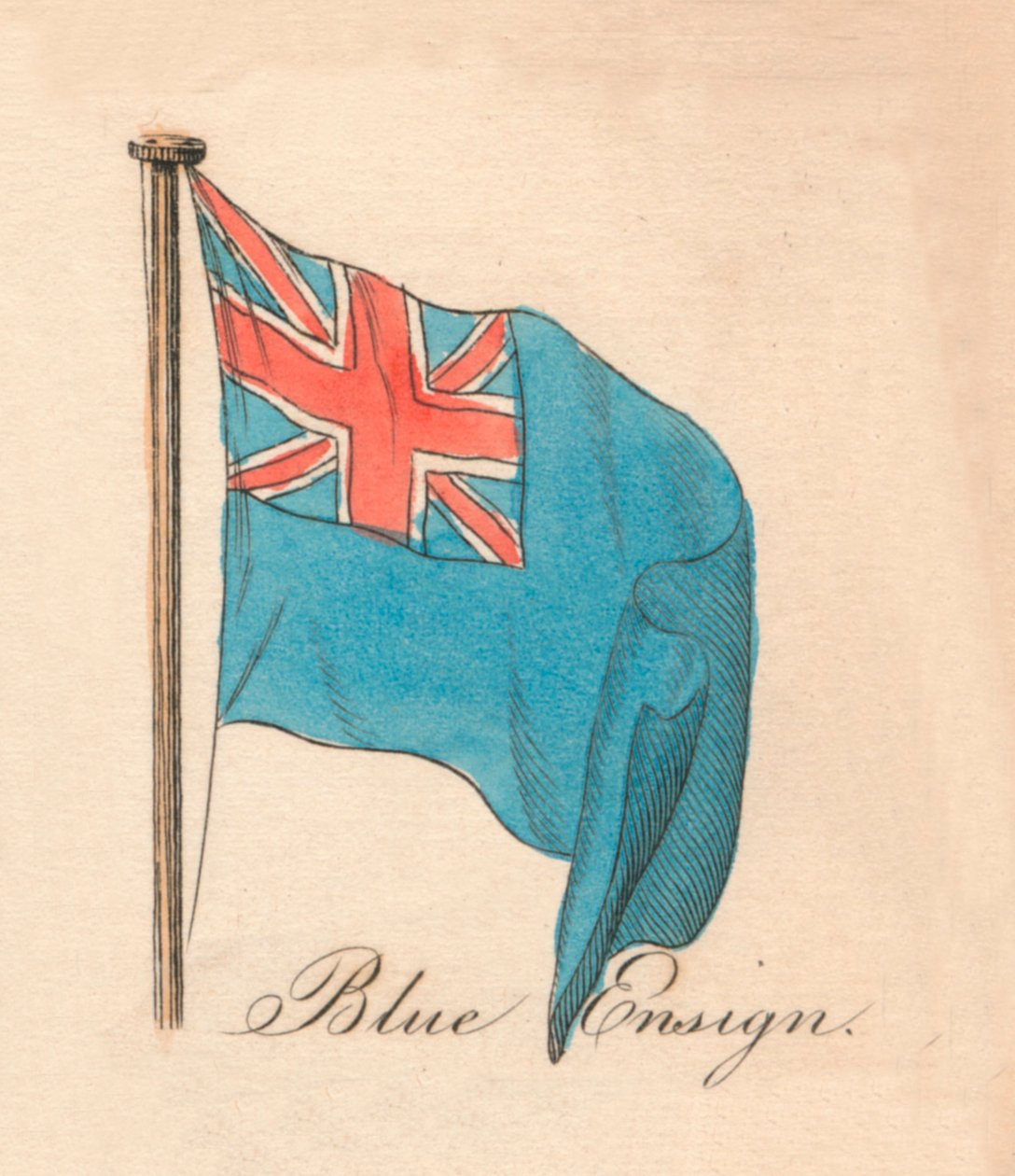 Blue Ensign, 1838 by Unbekannt