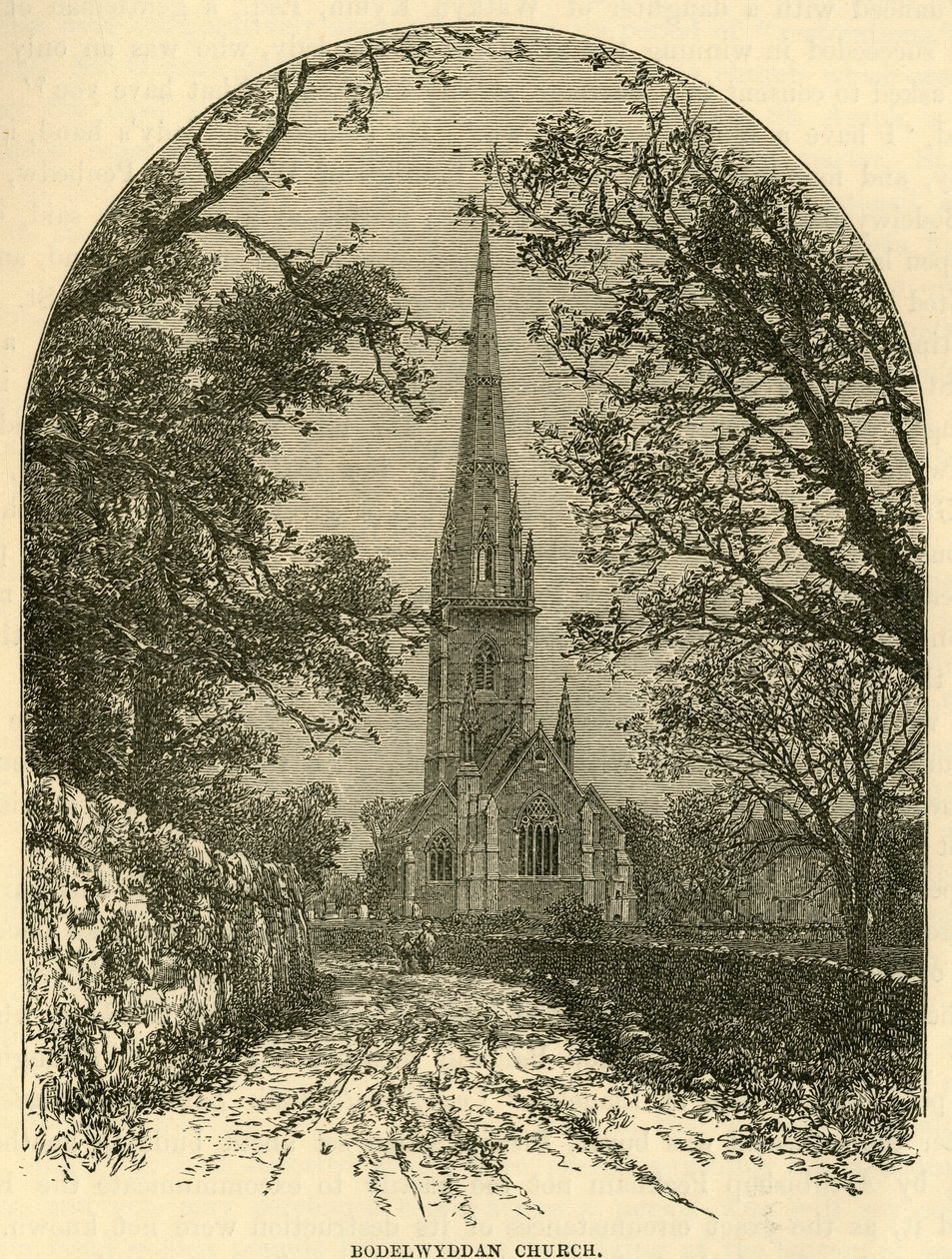 Bodelwyddan Church, 1898 by Unbekannt