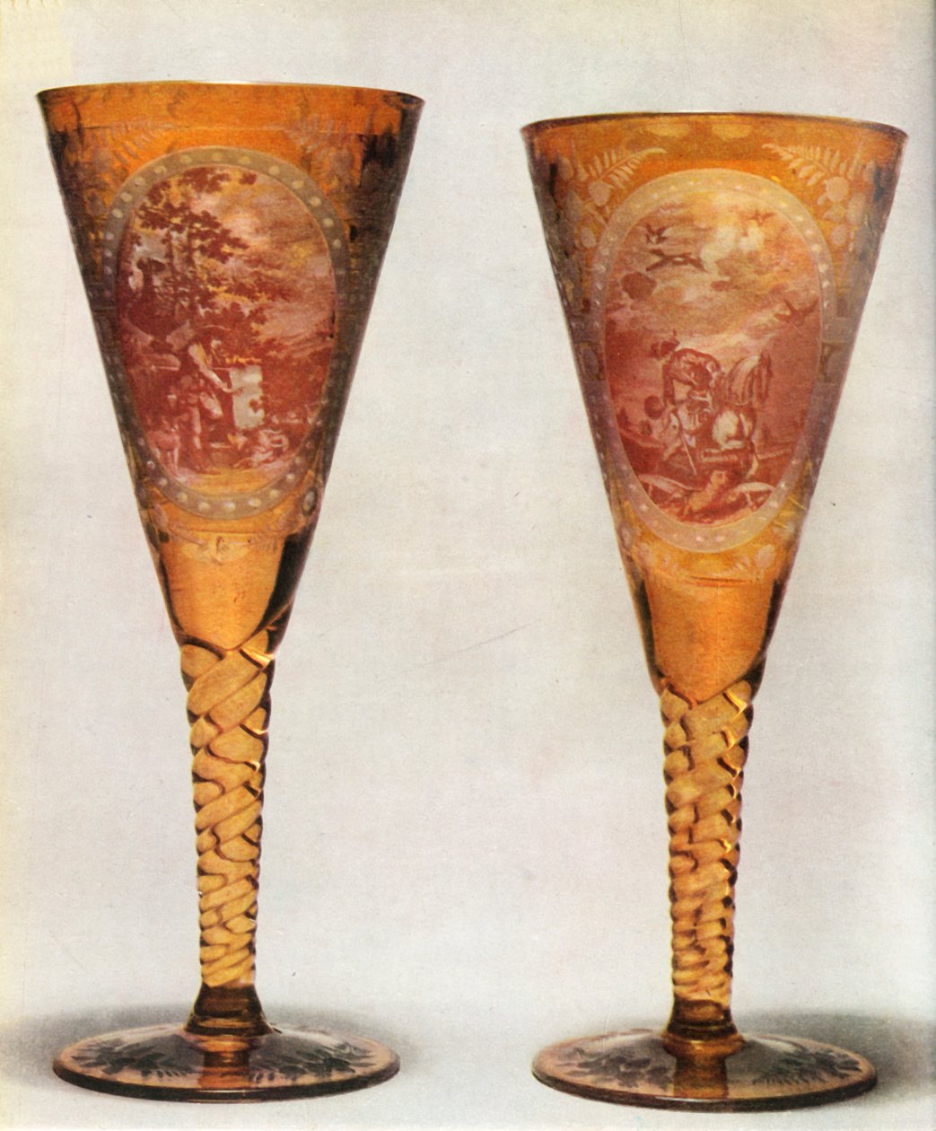 Bohemian glasses by Unbekannt