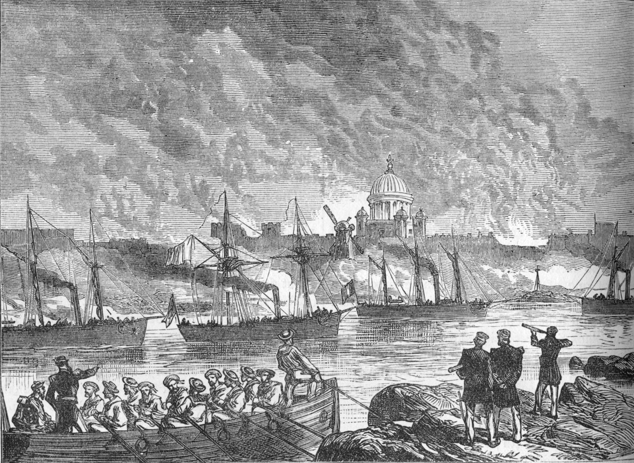 Bombardment of Sweaborg, c1880 by Unbekannt