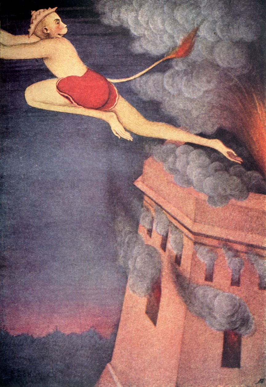 Burning of Lanka by Unbekannt