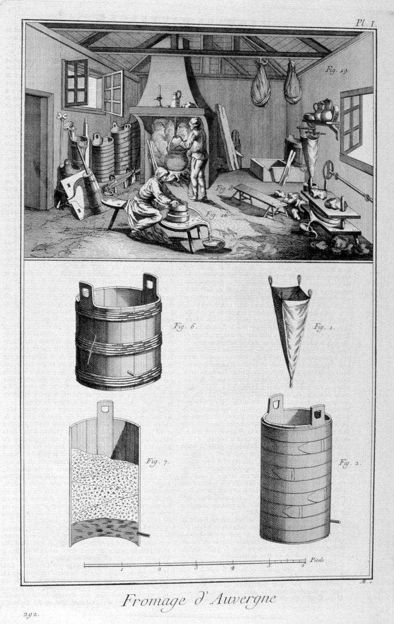 Cheese of Auvergne, 1751-1777 by Unbekannt