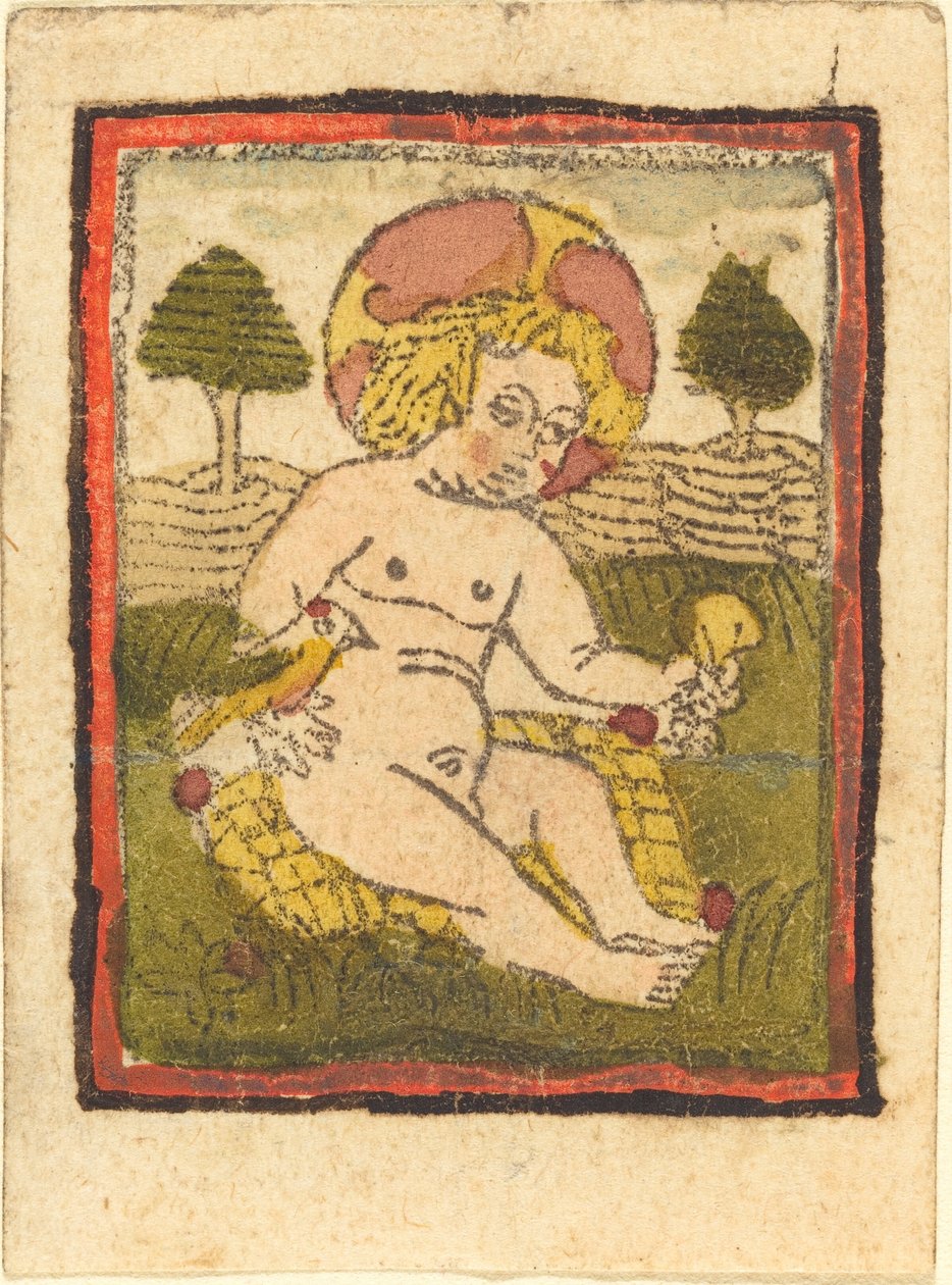 Christ Child with Bird by Unbekannt