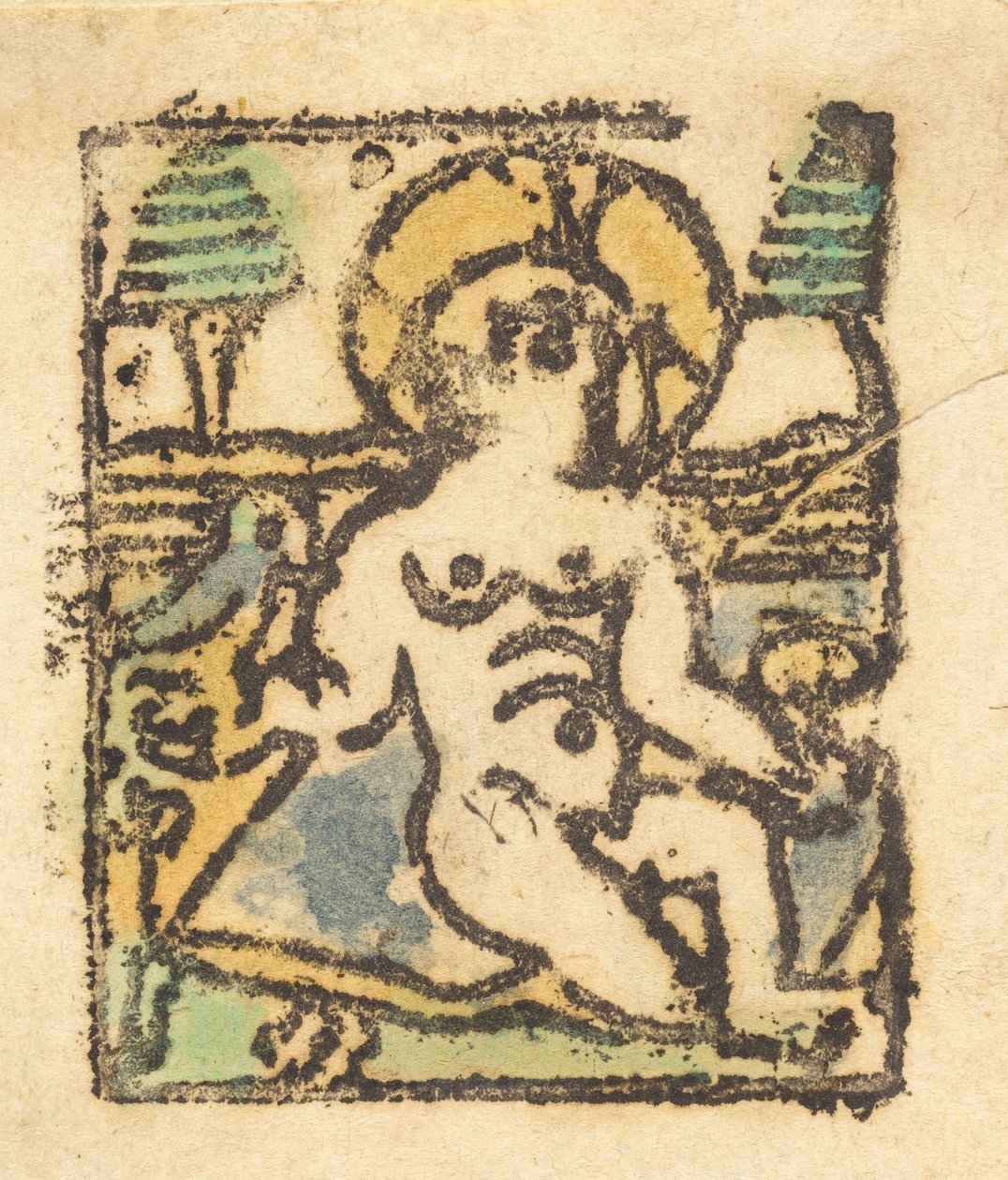 Christ Child with Bird by Unbekannt