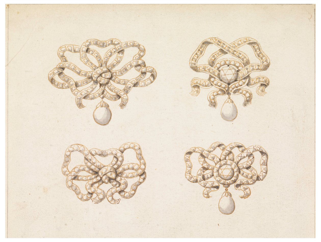 Design for Four Bow Knots by Unbekannt