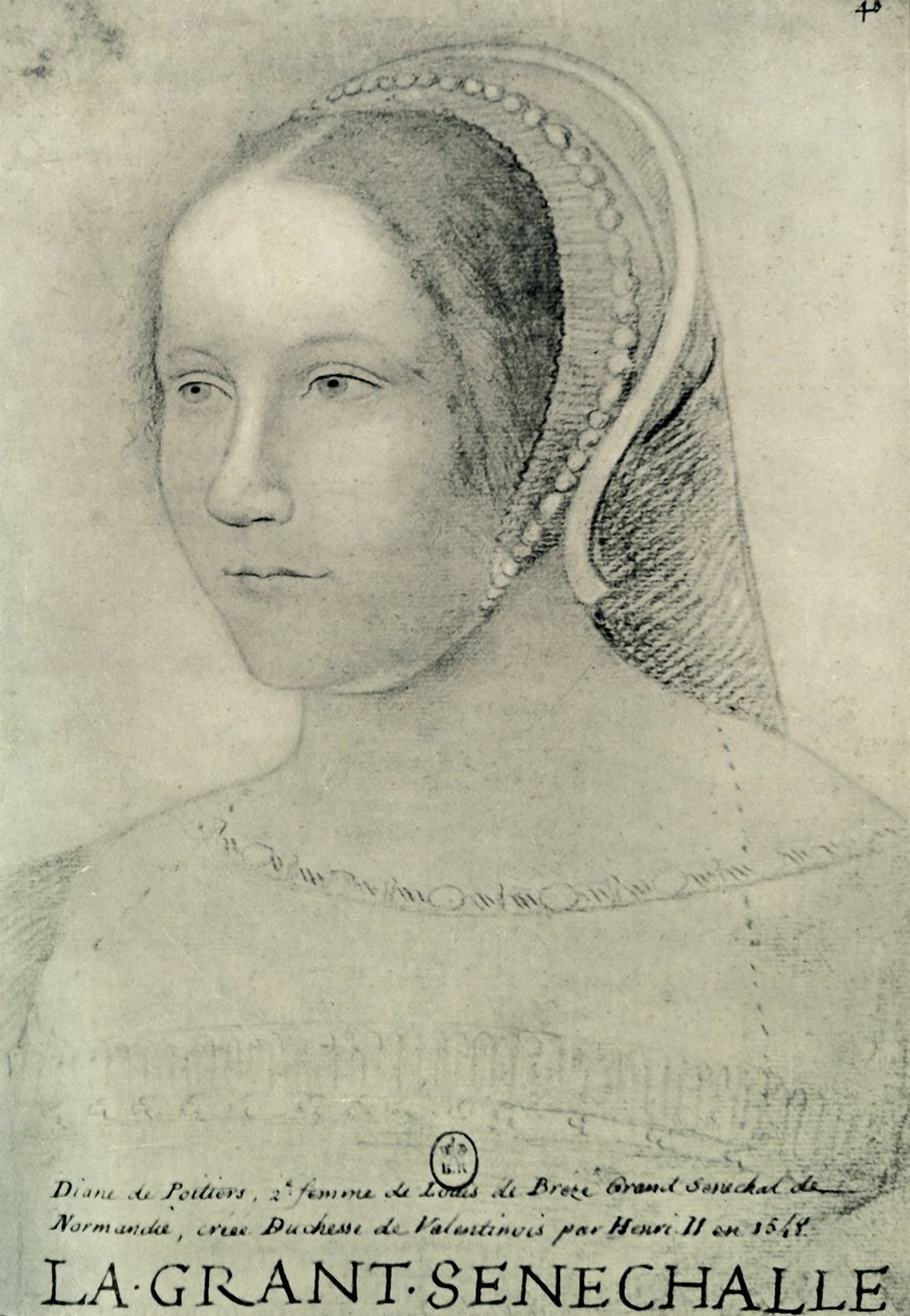 Diane de Poitiers, 1525 by Unbekannt