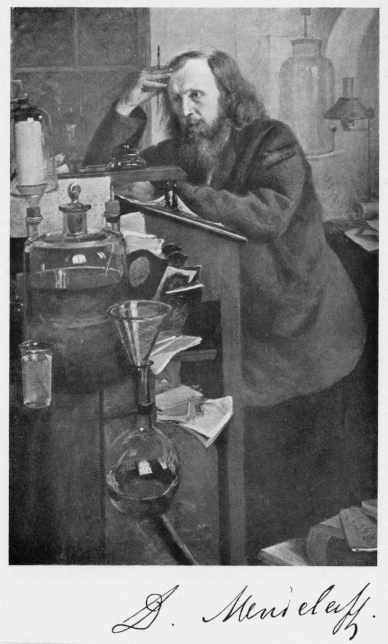 Dmitri Ivanovich Mendeleyev, Russian chemist, c1900s by Unbekannt