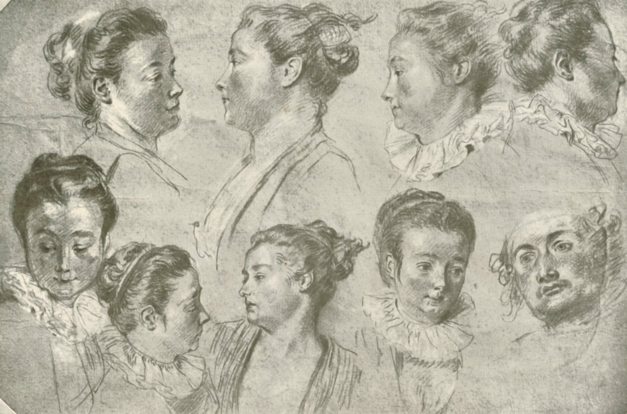 Drawing in Three Chalks by Unbekannt