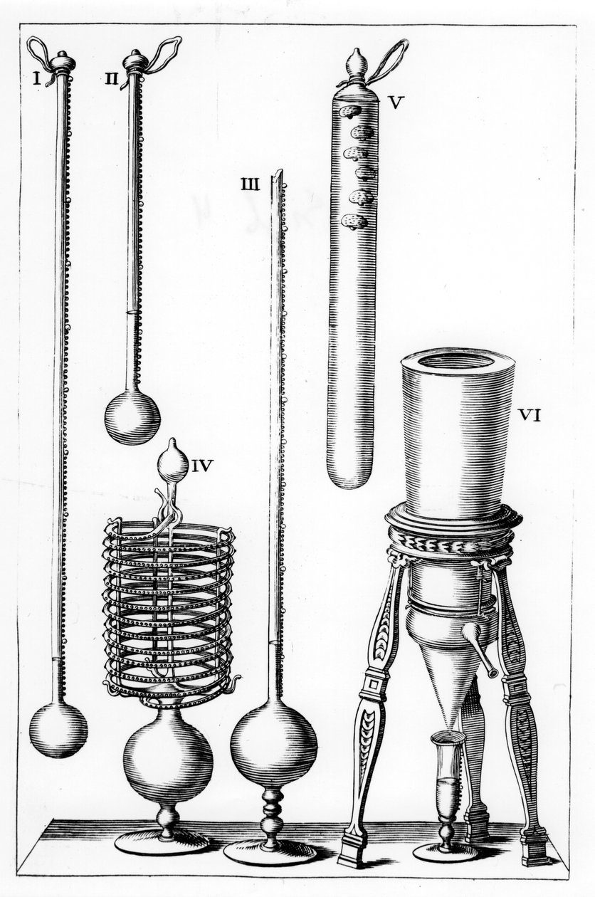 Early Thermometers by Unbekannt
