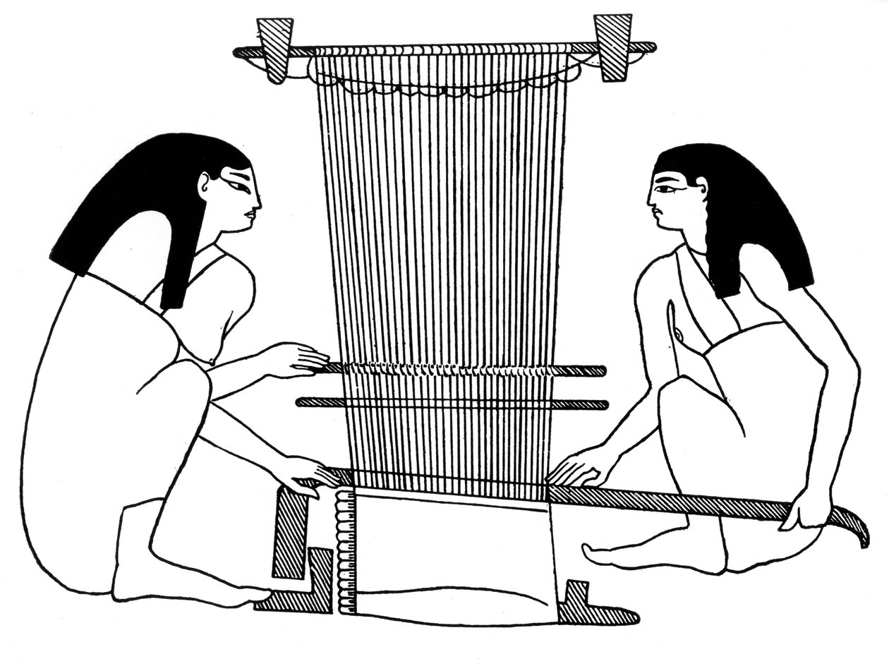 Egyptian weavers by Unbekannt