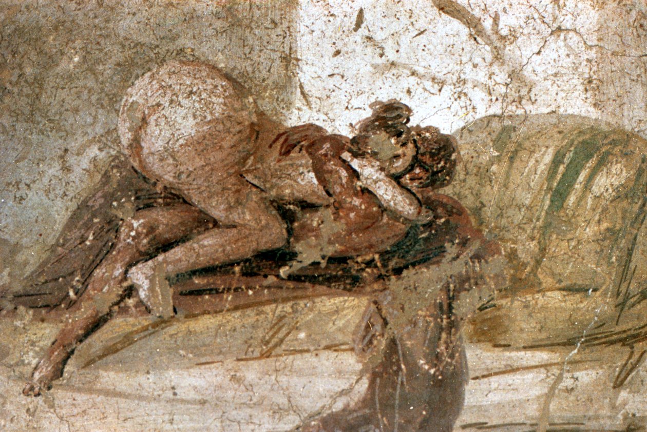Erotic mural, Pompeii, Italy by Unbekannt
