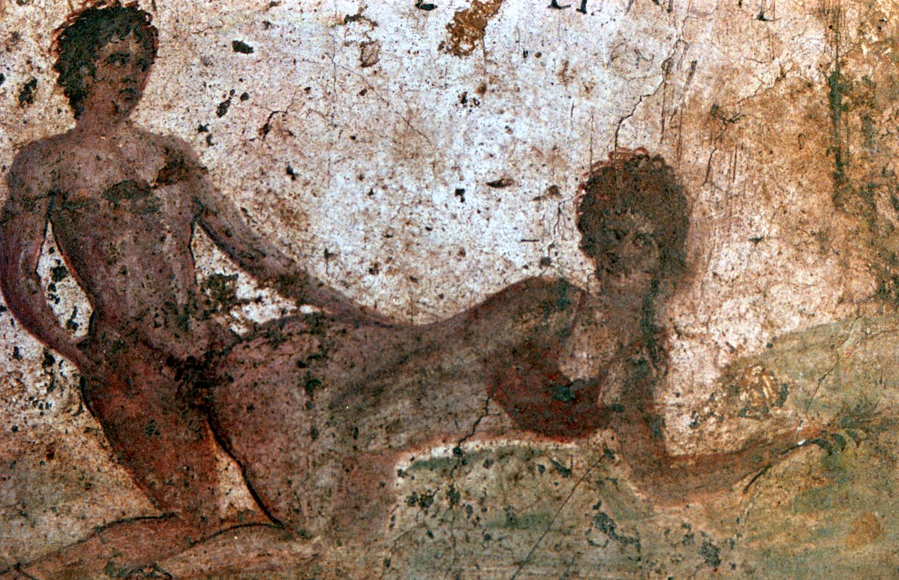 Erotic mural, Pompeii, Italy by Unbekannt