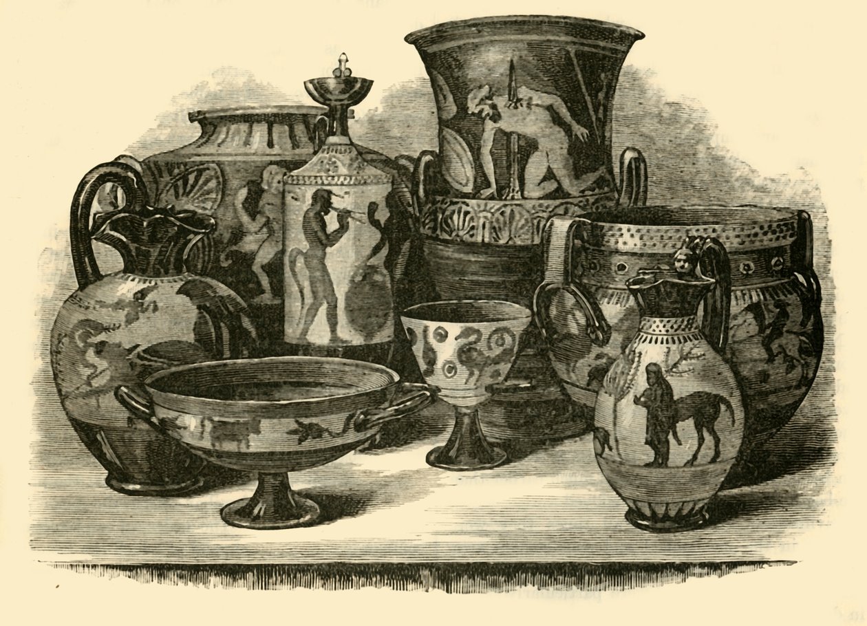 Etruscan Vases, 1890 by Unbekannt