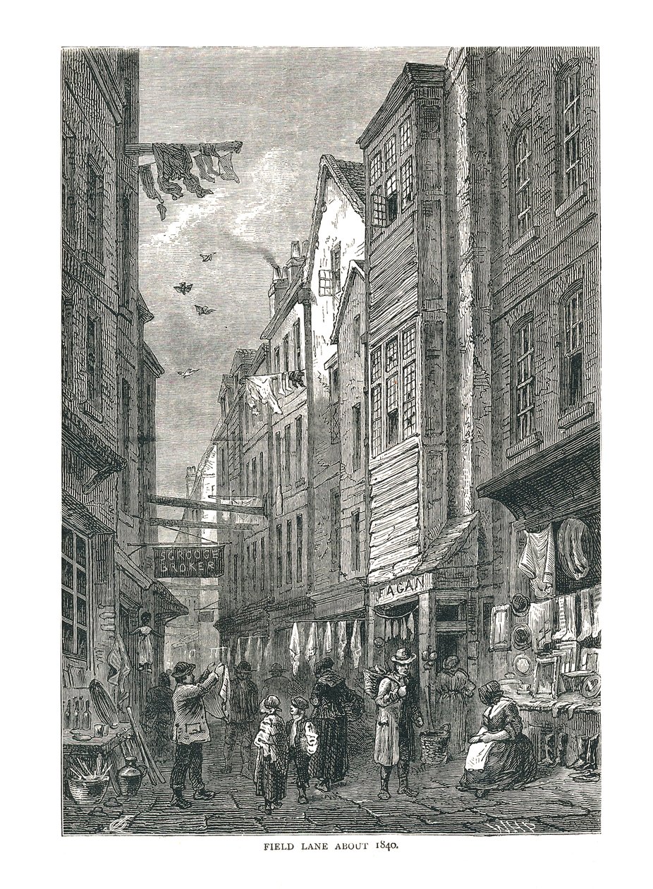 Field Lane about 1840 by Unbekannt