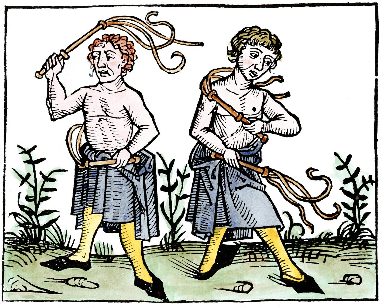Flagellants by Unbekannt