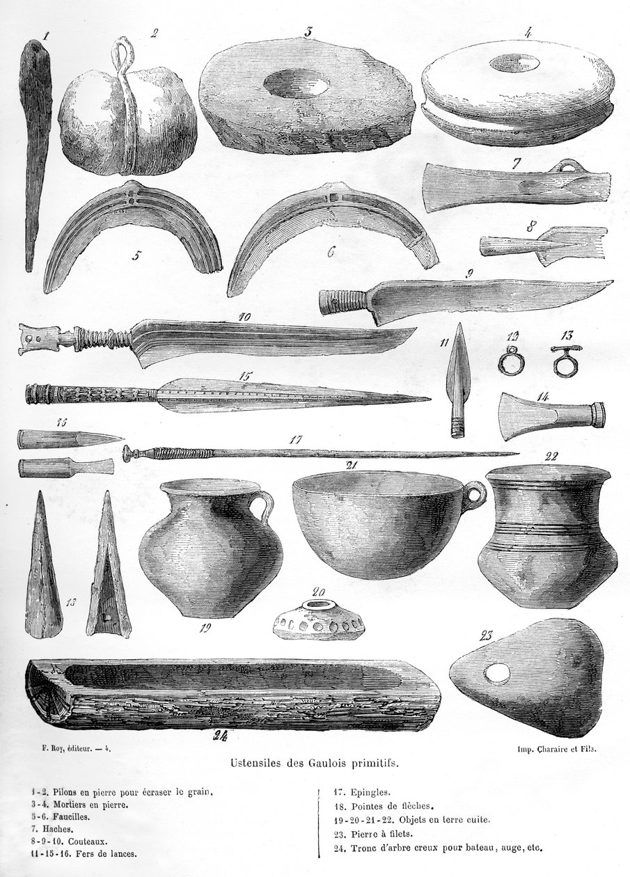 Gallic Utensils, 1882-1884 by Unbekannt