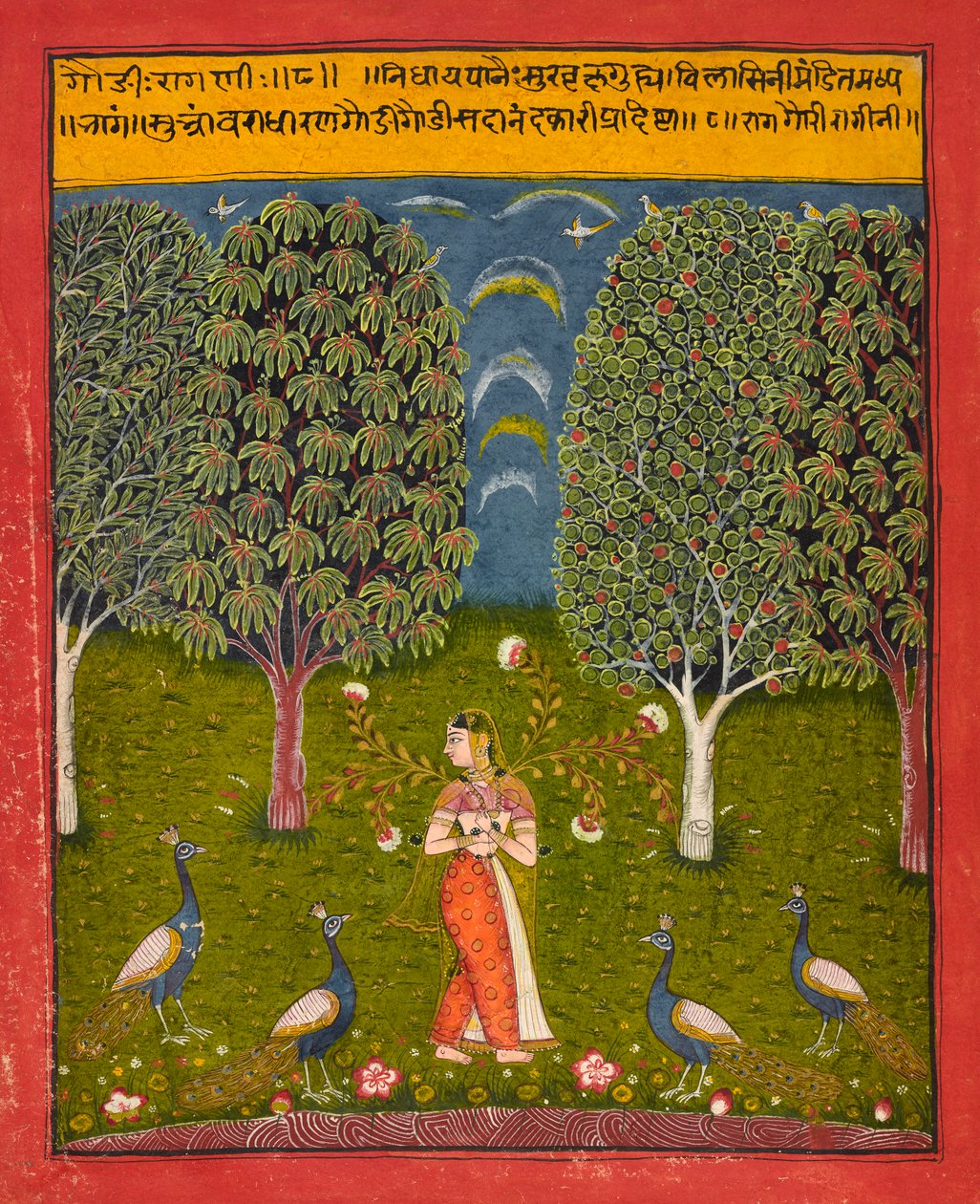 Gauri Ragini, folio from a Ragamala by Unbekannt