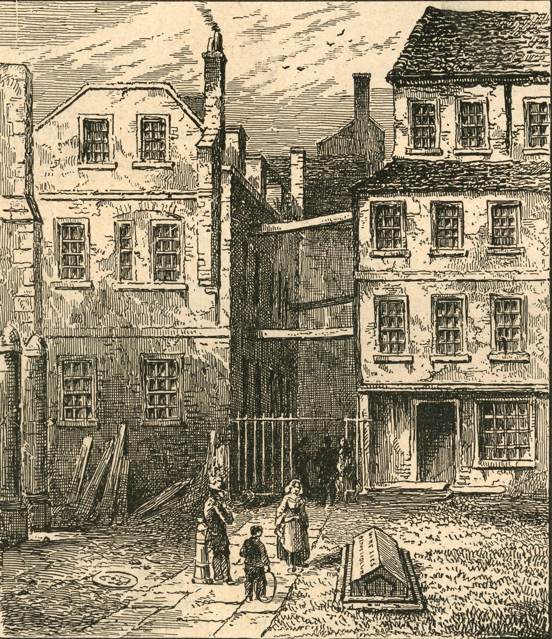 Goldsmiths Tomb in 1860 by Unbekannt