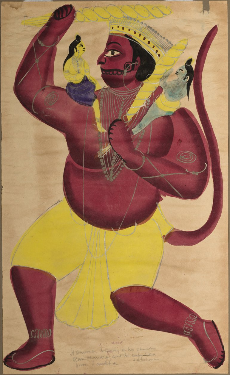 Hanuman, c. 1880 by Unbekannt