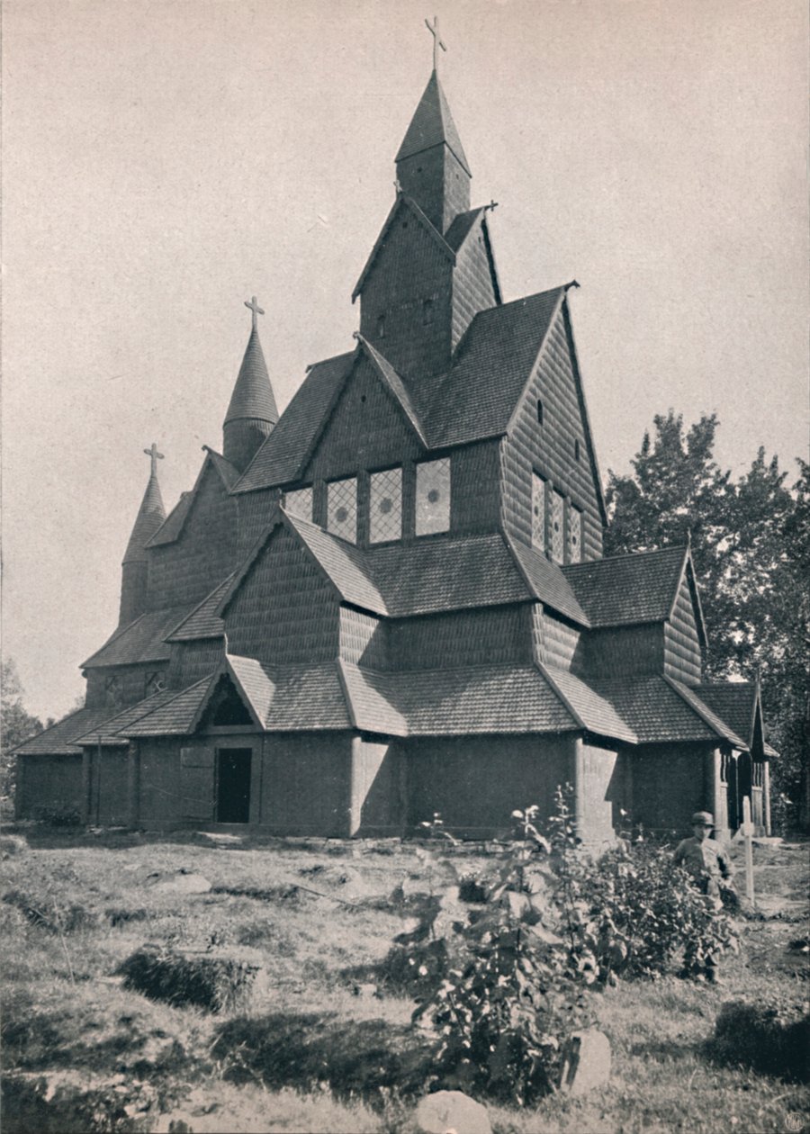 Hitterdal Timber Church by Unbekannt