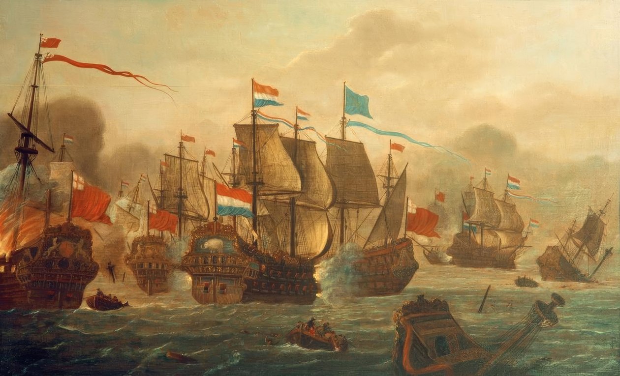 Dutch-English Sea Battle by Unbekannt