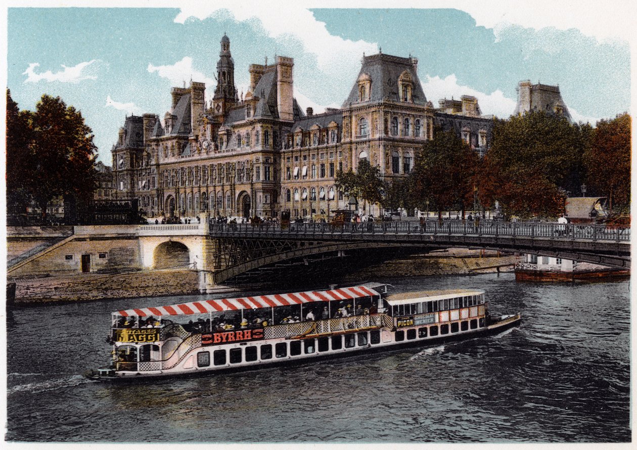 Hotel de Ville, Paris by Unbekannt