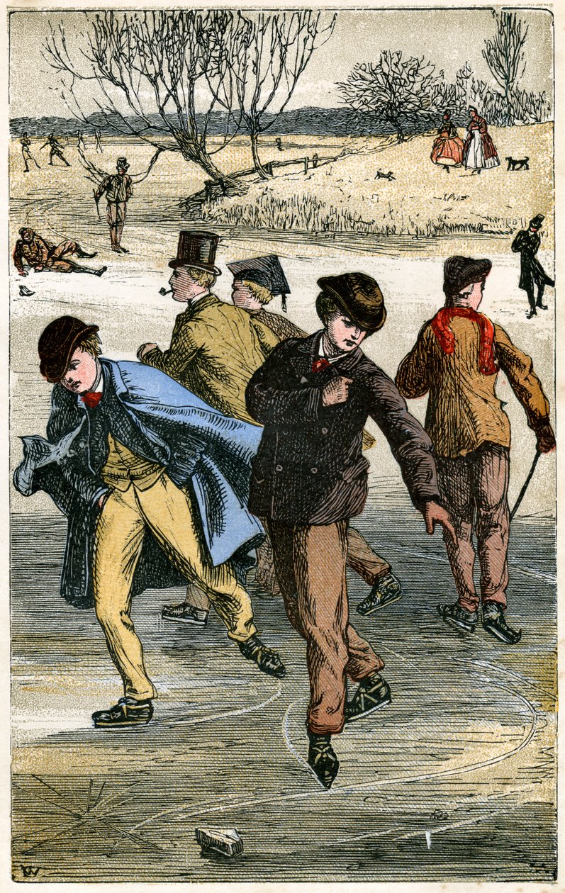 Ice Skating by Unbekannt