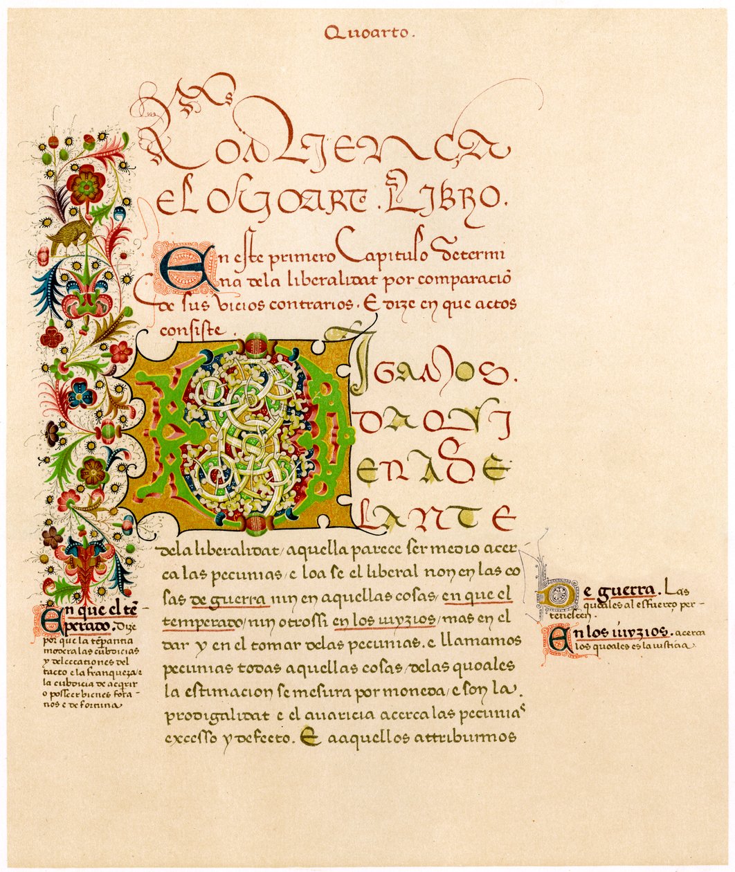 Illuminated letter D by Unbekannt