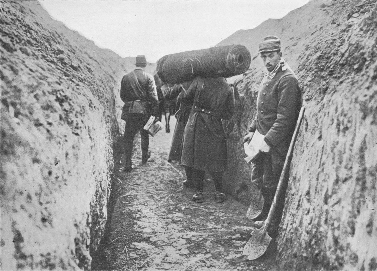 In One of the French Trenches by Unbekannt