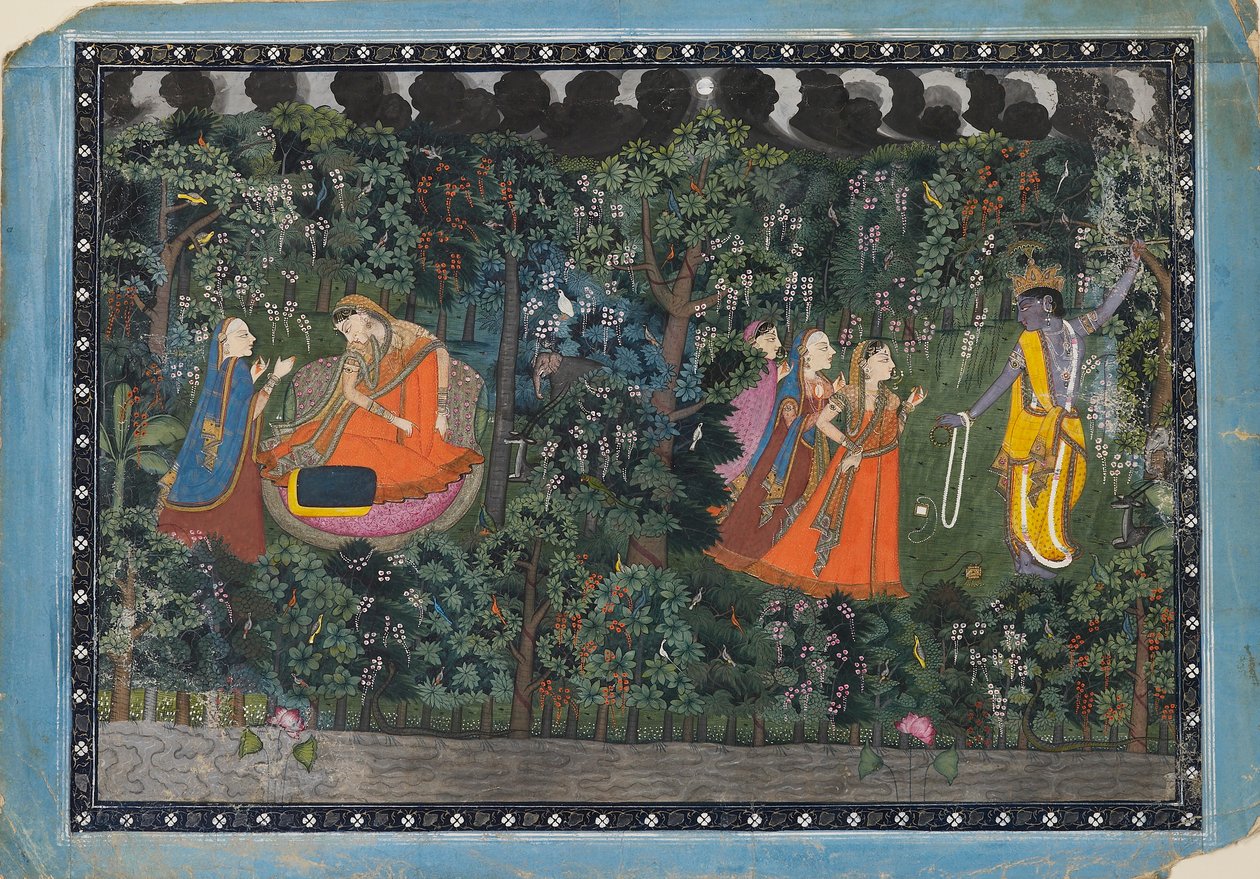 Krishna and Radha by Unbekannt
