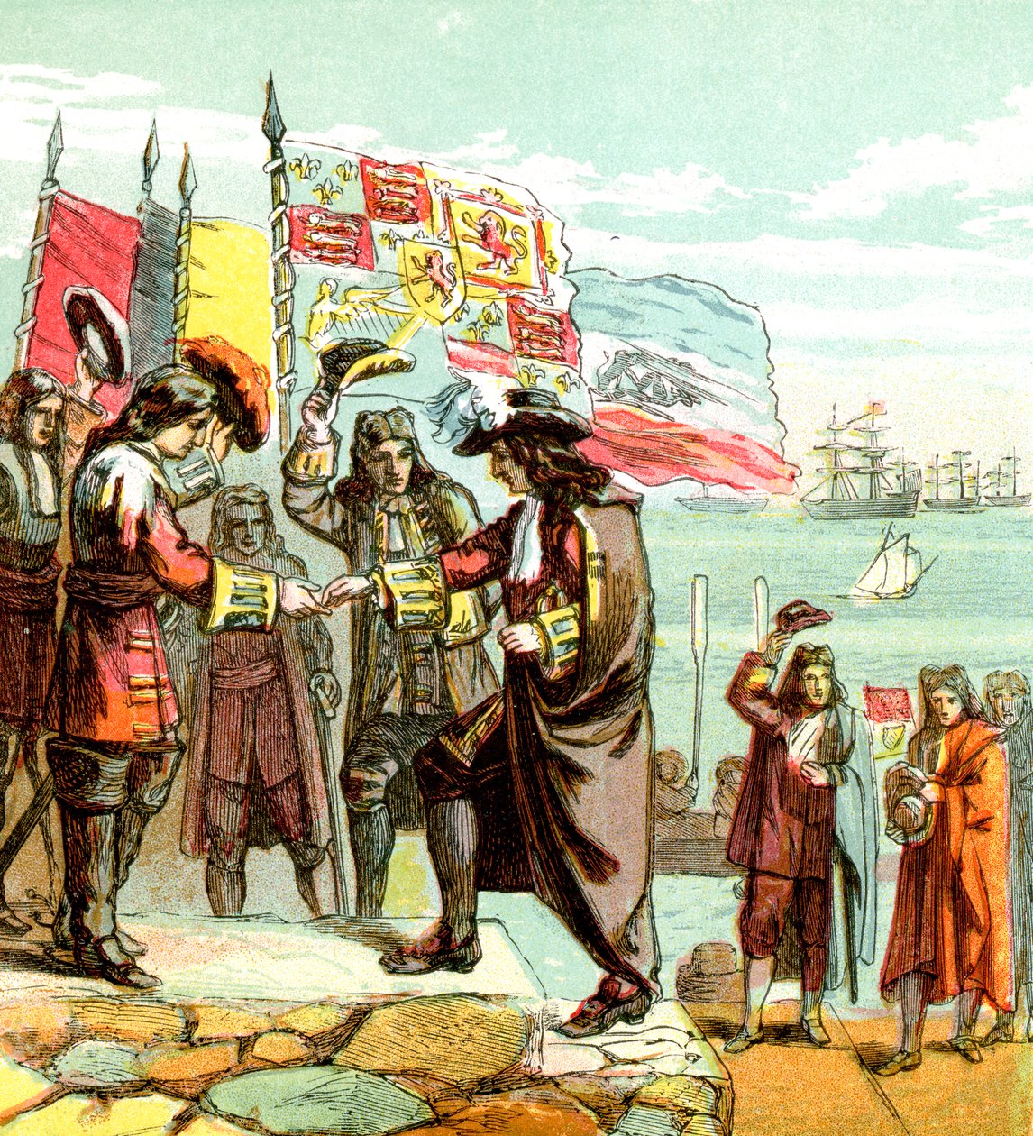 Landing of William Orange by Unbekannt