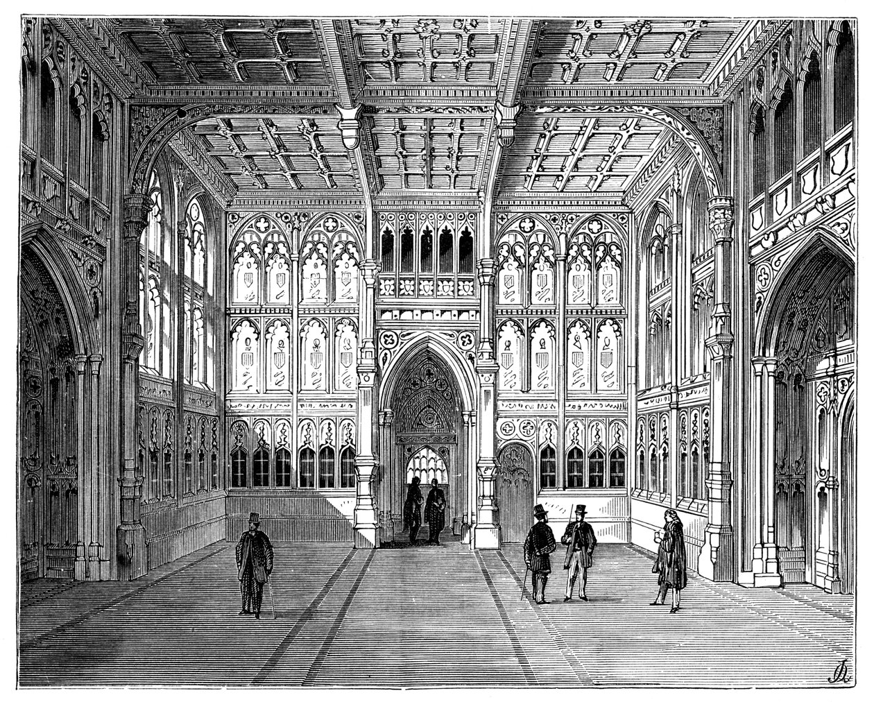 Lobby of the Houses of Commons, London by Unbekannt