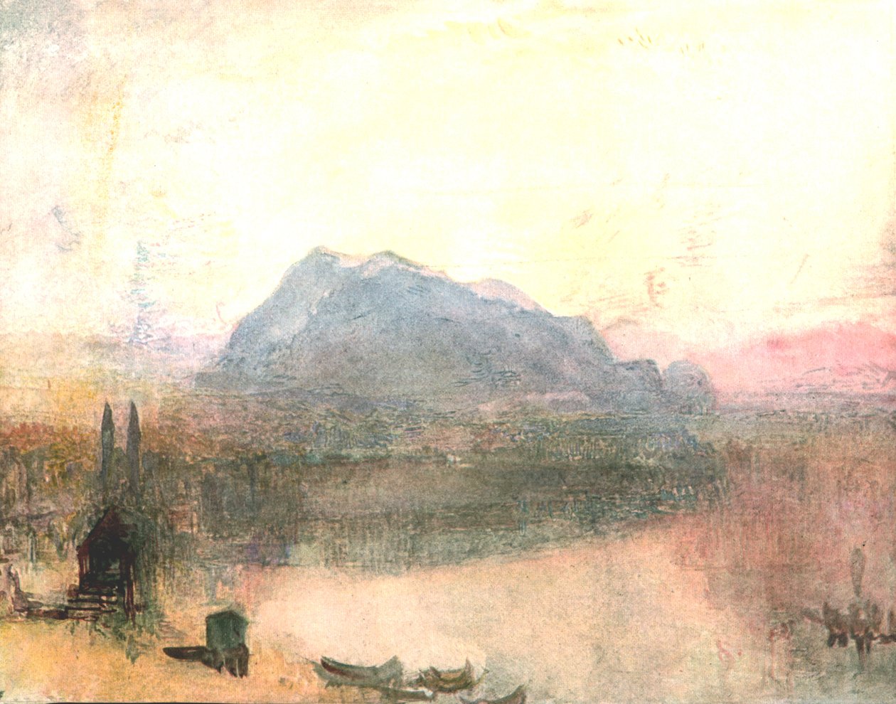 Lucerne and the Righi: Early Dawn by Unbekannt