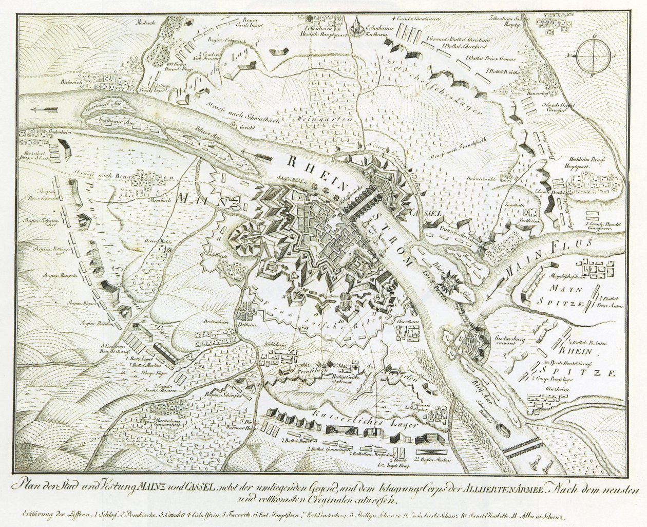 Mainz Plan by Unbekannt