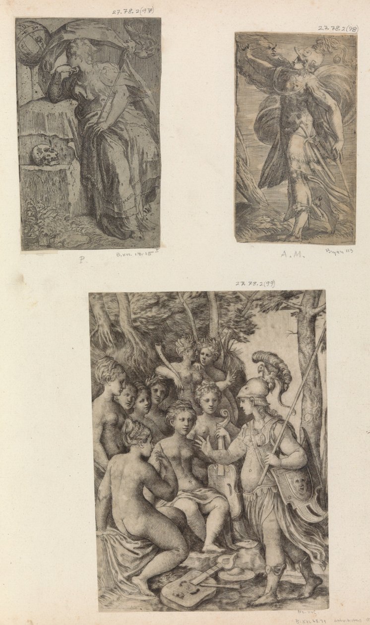 Minerva and the Muses by Unbekannt
