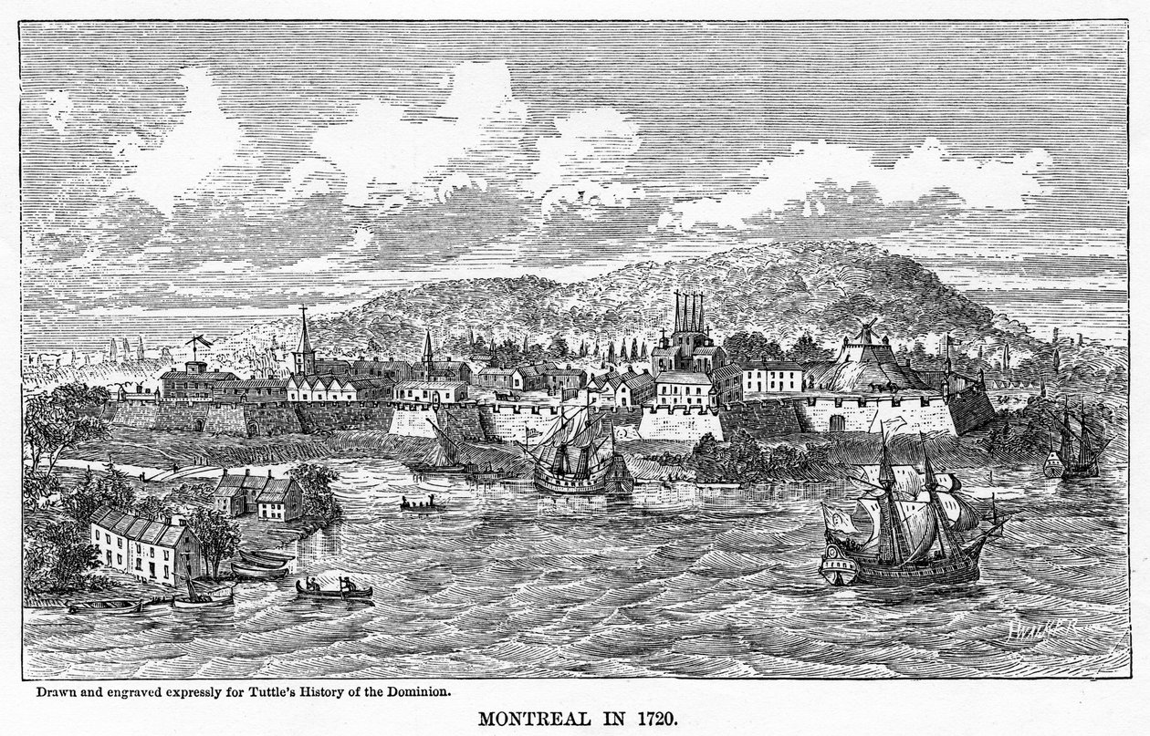Montreal in 1729 by Unbekannt