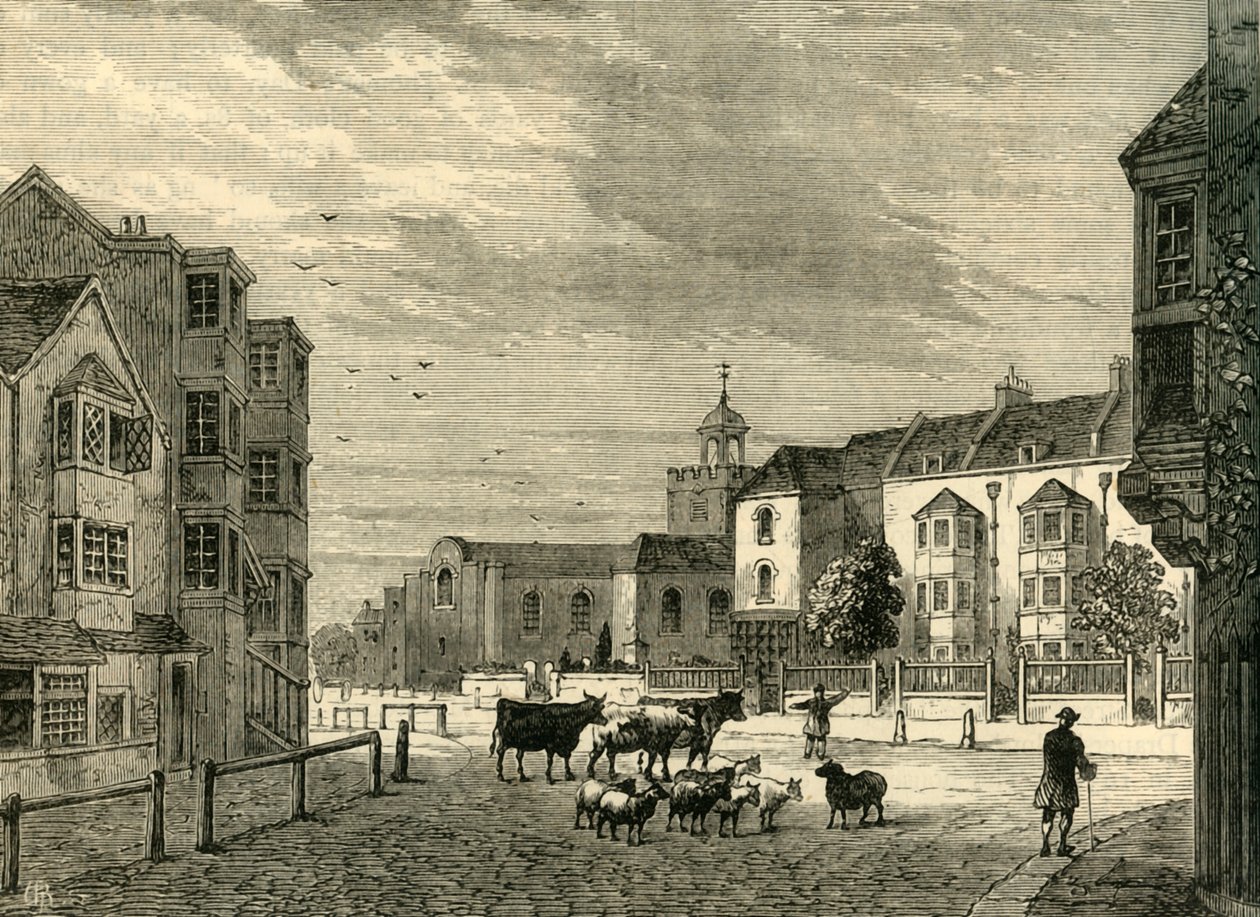 Newington Butts in 1820 by Unbekannt