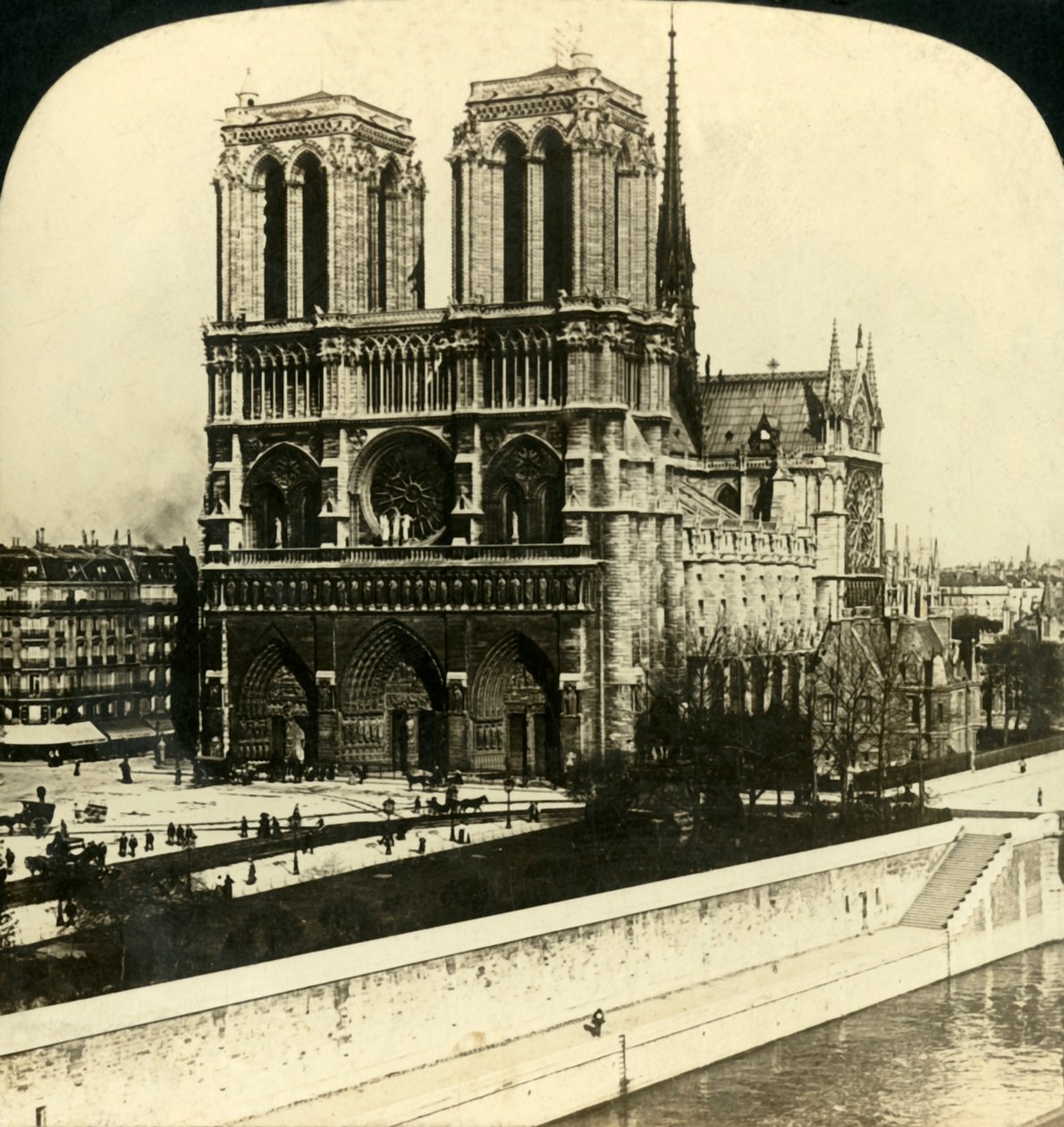 Notre Dame Cathedral, Paris, France by Unbekannt